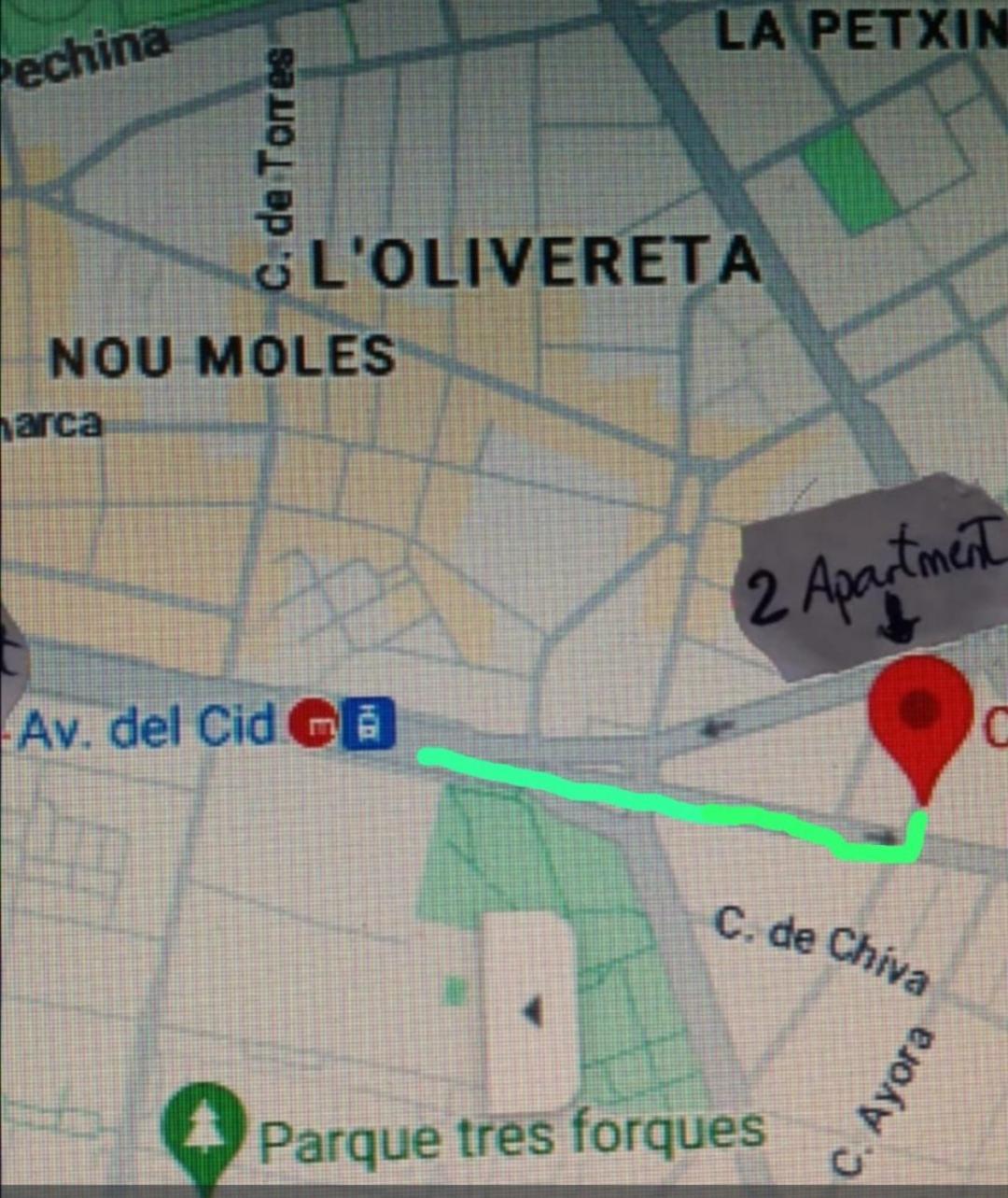 Centrico Apartamento En Valencia Proximo Parada De Metro Angel Guimera Extérieur photo